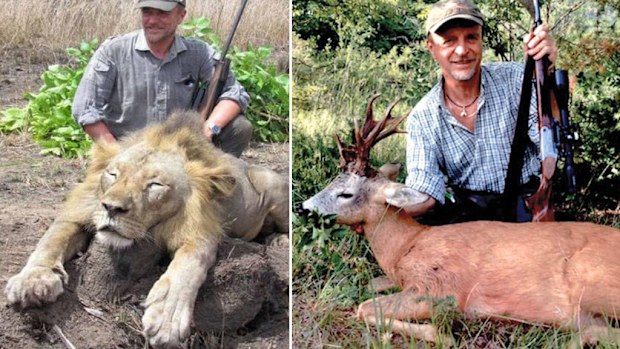 Luciano Ponzetto, 55, died last week while hunting wild birds after courting controversy last year with his photos of big game kills. (Luciano Ponzetto)