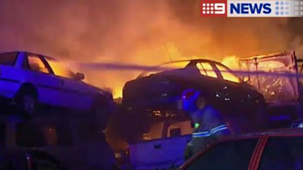 Police are treating the fire as suspicious. (9NEWS)