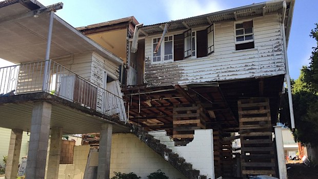 The central Brisbane property before it underwent a "very challenging" rework. (Graya Constructions)