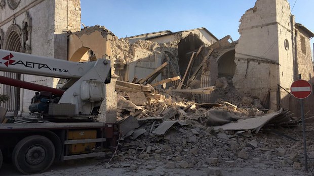 Sunday's earthquake moved the ground by up to 70cm. 