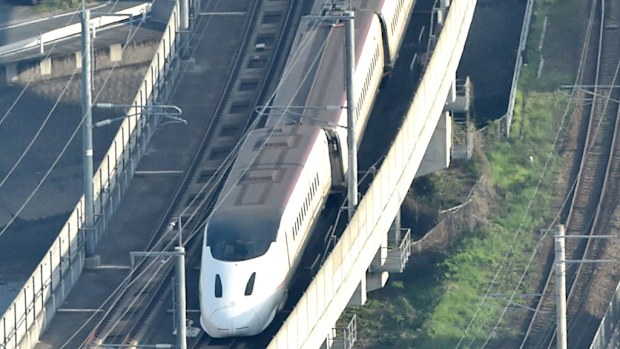 A bullet train made an emergency stop after a snake was found slithering between seats. (File/AFP)