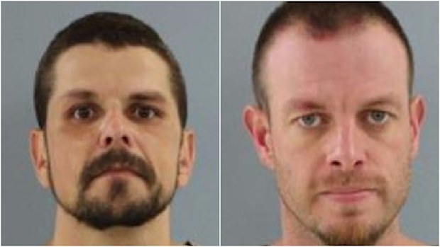 Aaron Woods and Ryan Miller are on the run. (Queensland Police)