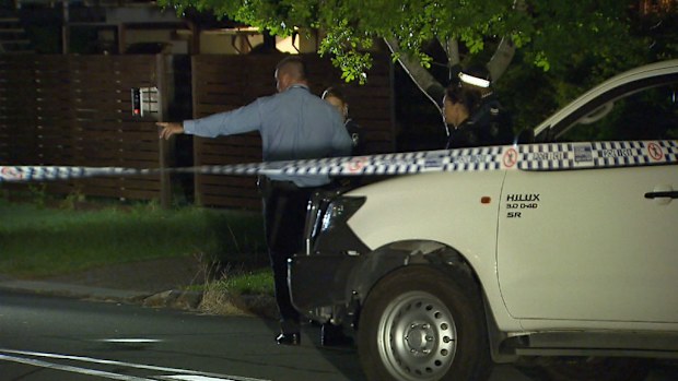 Police at the scene. (9NEWS)