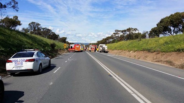 Emergency crews at the scene. (9NEWS)