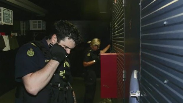 Officer from the Australian Border Force conducted the raid in west Brisbane this morning. (9NEWS)