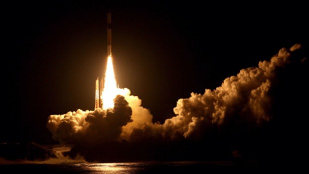 The joint American-Japanese H-2A Launch Vehicle launched this year. Japan is seeking to form a military space force by 2019. (Getty)