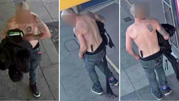 Police released images of this man over the stabbing.