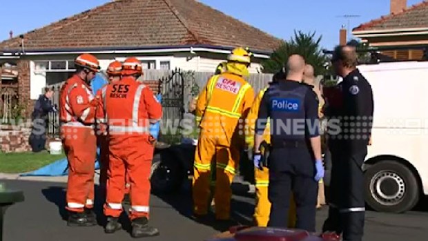 Police and paramedics were called to the Belmont home about 2.10pm. (9NEWS)