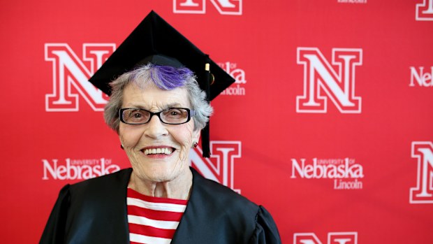 Eleanor Kops has graduated from university, at 87-years-old. (AAP)