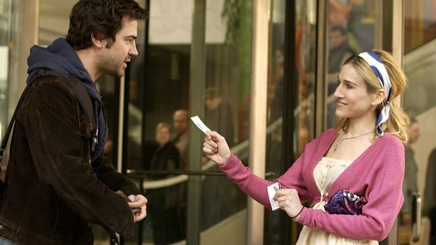 Carrie Bradshaw with Berger