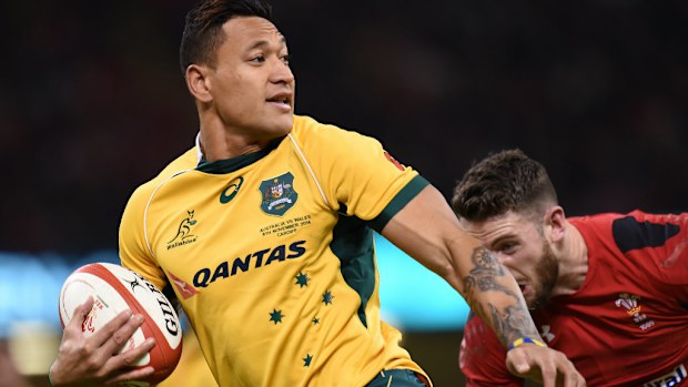 Israel Folau scored a double within the first 20 minutes. (AAP)