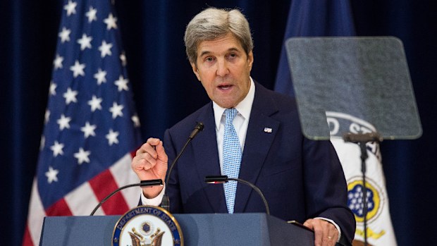 US Secretary of State John Kerry has vented his frustrations over Israeli settlements in a farewell speech. (AFP)