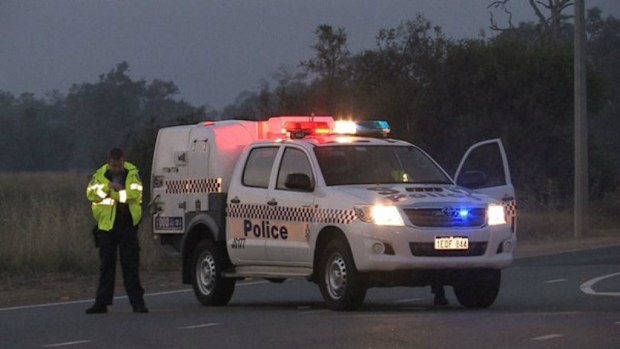 Police at the scene in Oakford. (9NEWS)