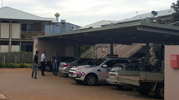 Police at the scene. (Image: WIN/9NEWS Brisbane)