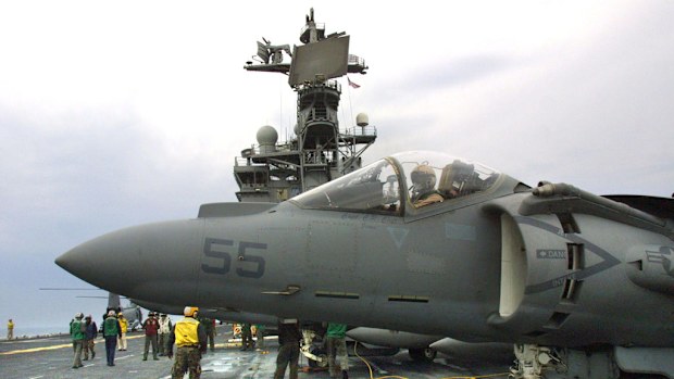 The US military jet crashed off the Japanese island of Okinawa. (File/AAP)