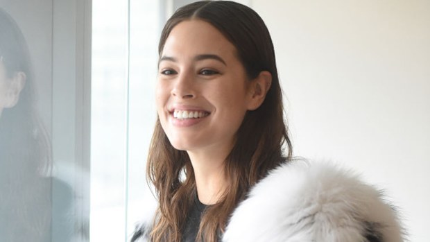Ashley Graham backstage at Michael Kors. Image: Getty