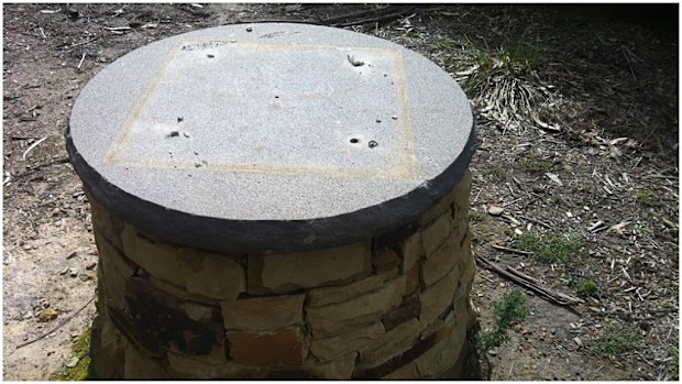 A plaque commemorating the Black Saturday victims has been stolen. (AAP)