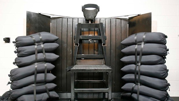 The firing squad execution chamber in Utah State Prison. (AAP)