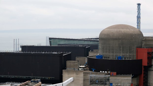 An explosion at the Flamanville nuclear plan in France caused minor injuries. (AFP)