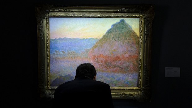 Monet's "Meule" painting has broken the hundred million dollar mark at an auction in New York City. (AFP)