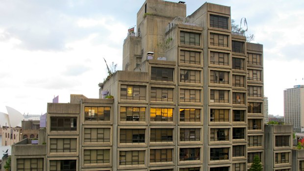 The landmark Sirius Building located at The Rocks overlooking Sydney Harbour is expected to be sold off by the NSW government. (AAP)