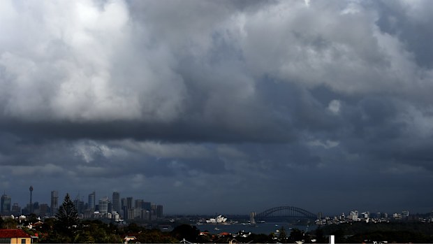Heavy rain and wild weather battered NSW today. (AAP)