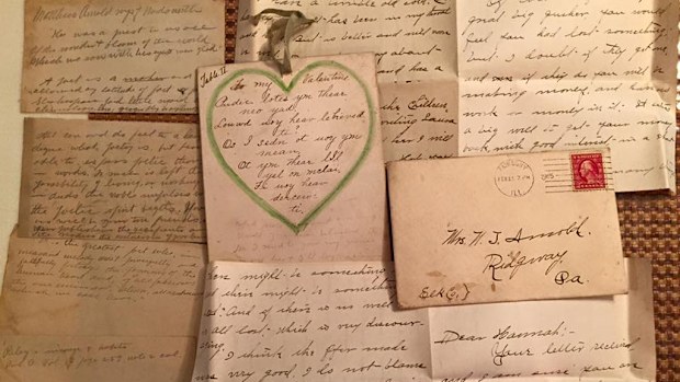 The century-old letters have now been given to the authors' great grandson. (Facebook)