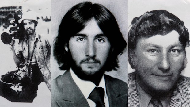 Brian Peters, Tony Stewart and Gary Cunningham were among five killed while trying to report on Indonesian troops invading Balibo, East Timor in 1975. (AAP)
