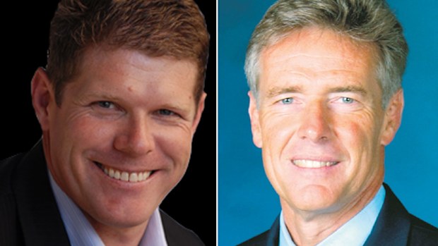 NSW MPs Andrew Cornwell, left, and Tim Owen, who have stepped aside from the Liberal party after claims raised by Operation Spicer. Picture: Supplied