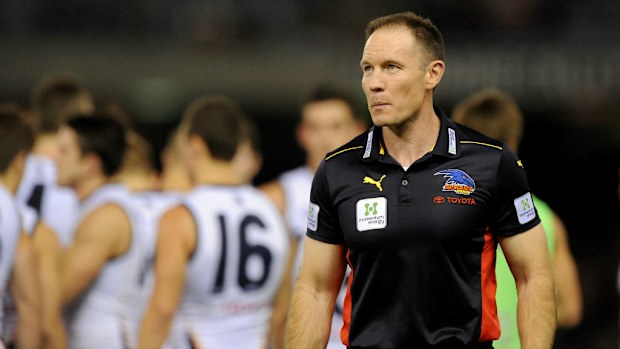 Sacked Crows coach Brenton Sanderson. (AAP)