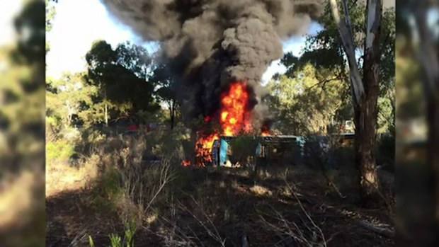 The truck driver was taken to Dubbo Base Hospital. 
