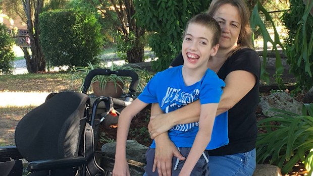 Andrew, 12, and mother Renee Duggan. (Facebook/Howard Duggan)