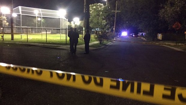 Police at the scene. (Twitter, @NaqsNews)