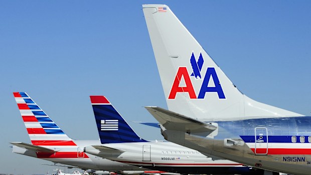 File image of several American airline carriers on the tarmac in Dallas. (AAP)