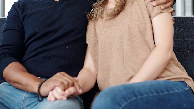 Couple on lounge