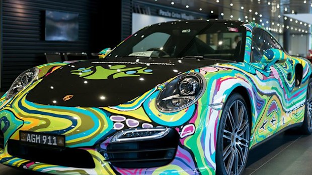 The Porsche is believed to have been stolen from a Hunters Hill address between 10pm and 2.40am. (Supplied: NSW Police)