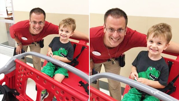 "Sticker Ben" with B. Grafft's three-year-old son. (Facebook/Love What Matters)