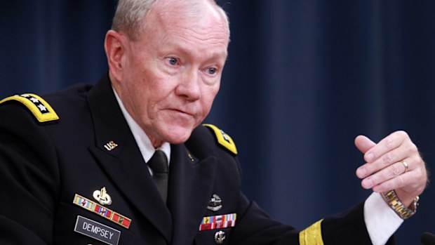 US Chair of the Joint Chiefs of Staff, General Martin Dempsey. (Getty)