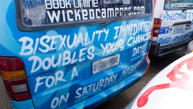 The Brisbane-based hire company is well known around Australia for its cheeky vans. (AAP)