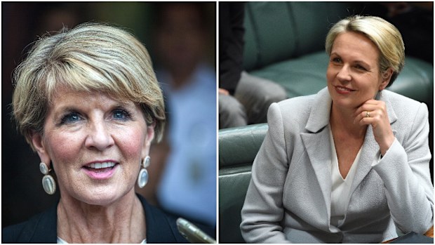 New research has revealed electors would prefer female leaders, including Julie Bishop and Tanya Plibersek, over their male counterparts. (AAP)