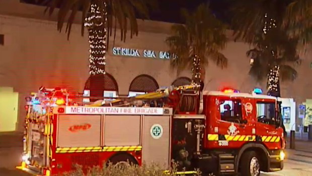 Firefighters managed to contain the blaze before it could spread to adjoining businesses. (9NEWS)