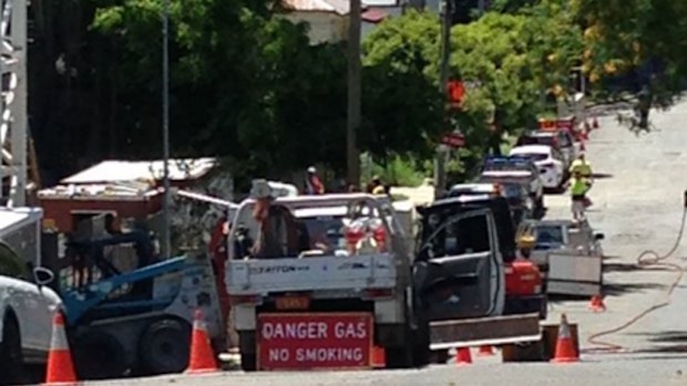 Crews at Manning Street. (Twitter / Ebony Cavallaro)