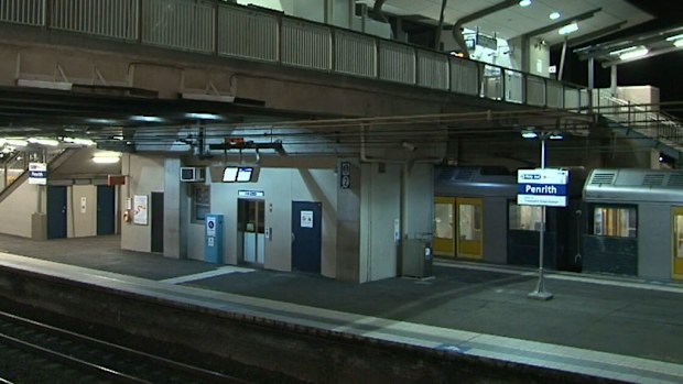 A train driver was struck and injured by rocks hurled at him early this morning. (9NEWS)