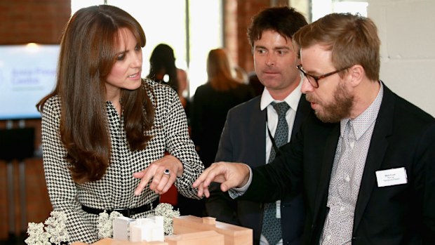 The Duchess of Cambridge during to her visit to the Anna Freud Centre in London