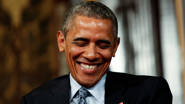 US President Obama appeared at a university panel discussion in Washington D.C. (AAP)