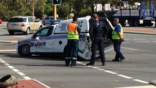 The dog and his handler were unharmed. (9NEWS)