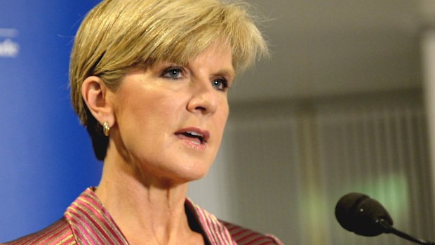 Foreign Minister Julie Bishop. (AAP)