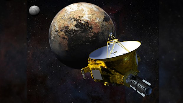 The New Horizons probe briefly lost contact with Earth ahead of its planned encounter with Pluto this month. (NASA/JHU APL/SwRI/Steve Gribben)