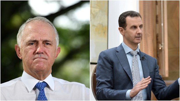 Prime Minister Malcolm Turnbull has cast doubt over Syrian leader, Bashar al-Assad. (AAP)