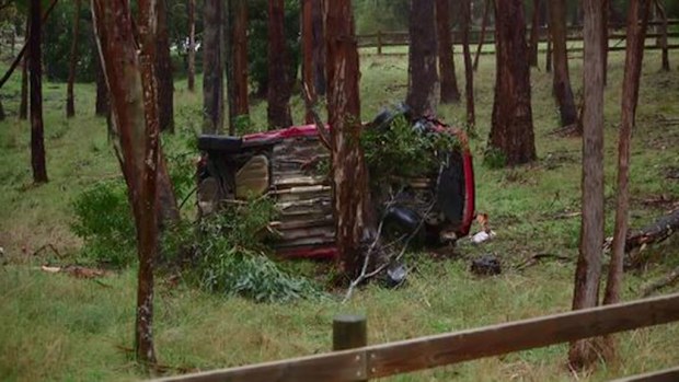 A man has died after losing control of his vehicle in Badger Creek. (9NEWS)